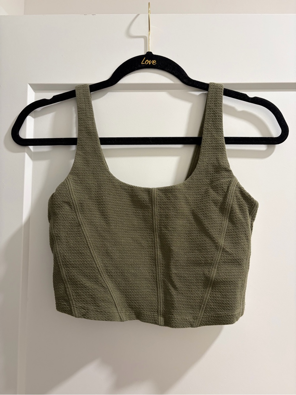 Aerie Olive Green Corset Going Out Top